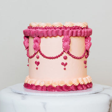 Pink Rosette Cake | Pink rosette cake, Rosette cake, Birthday cake girls